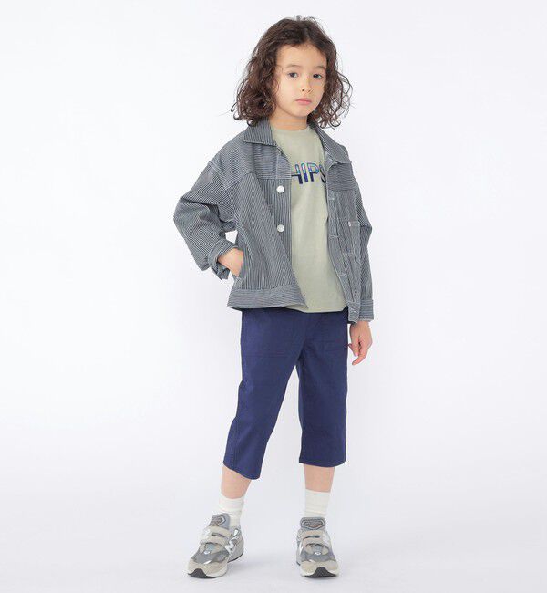 SHIPS KIDS「SHIPS KIDS:100～130cm / クロップド パンツ」|チノ|