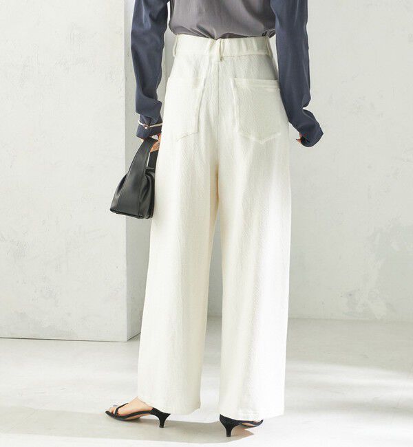 SHIPS for women「《予約》〈手洗い可能〉ルーズ デニム ポケット デザイン パンツ」|デニム|