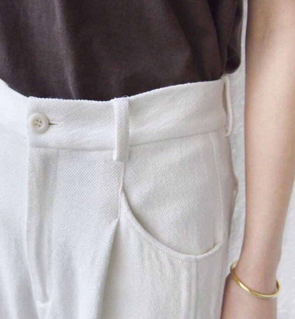 SHIPS for women「《予約》〈手洗い可能〉ルーズ デニム ポケット デザイン パンツ」|デニム|