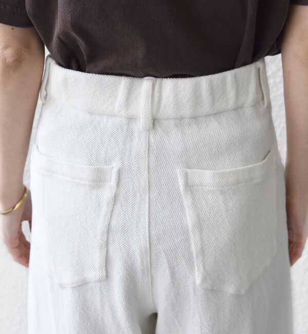 SHIPS for women「《予約》〈手洗い可能〉ルーズ デニム ポケット デザイン パンツ」|デニム|