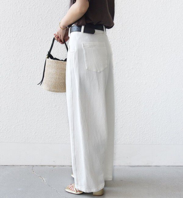 SHIPS for women「《予約》〈手洗い可能〉ルーズ デニム ポケット デザイン パンツ」|デニム|