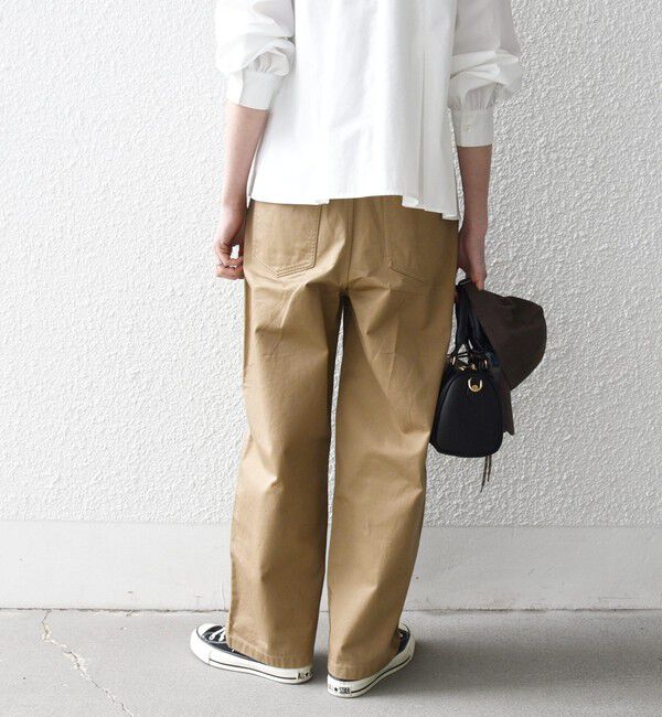 SHIPS any「《予約》SHIPS any:〈洗濯機可能〉チノ ハイウエスト セミワイド パンツ」|チノ|