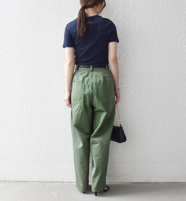 SHIPS any「《予約》SHIPS any:〈洗濯機可能〉チノ ハイウエスト セミワイド パンツ」|チノ|