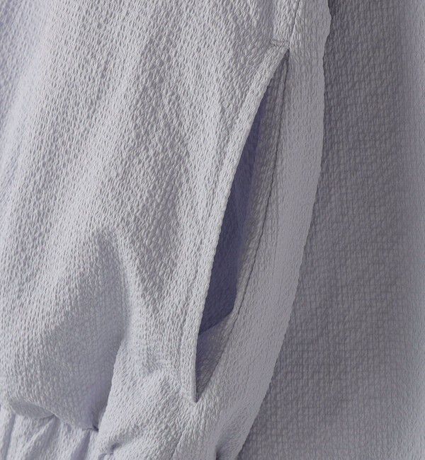 SHIPS KIDS「SHIPS KIDS:140～150cm / 〈UVカット〉ドライタッチ フリル ライト ブルゾン」|ブルゾン・スタジャン|