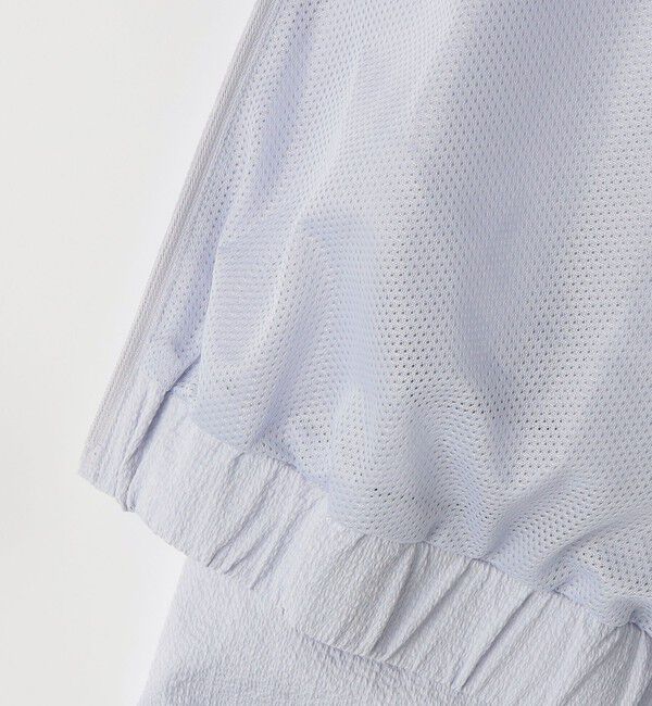 SHIPS KIDS「SHIPS KIDS:140～150cm / 〈UVカット〉ドライタッチ フリル ライト ブルゾン」|ブルゾン・スタジャン|