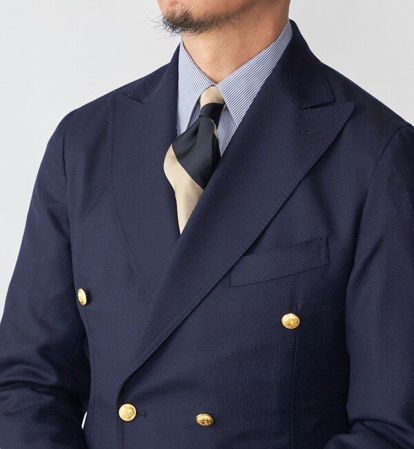 SHIPS「【SHIPS別注】TUDOR ROSES: シルク レップ ワイド ストライプ ネクタイ」|ネクタイ・蝶ネクタイ|