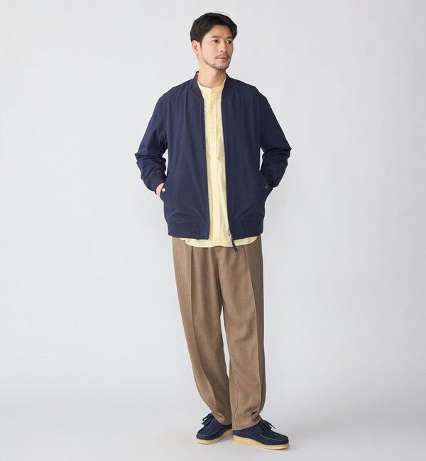 SHIPS「SHIPS: ハイブリッド ツイル ワイド ピンタック イージーパンツ」|その他|