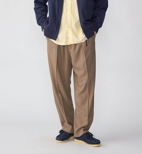 SHIPS「SHIPS: ハイブリッド ツイル ワイド ピンタック イージーパンツ」|その他|