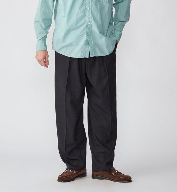 SHIPS「SHIPS: ハイブリッド ツイル ワイド ピンタック イージーパンツ」|その他|