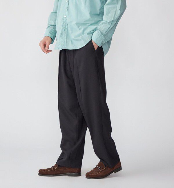 SHIPS「SHIPS: ハイブリッド ツイル ワイド ピンタック イージーパンツ」|その他|