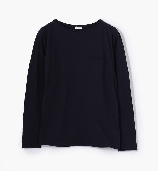 GALERIE VIE「コットン ボートネックプルオーバー」|Tシャツ・カットソー|69 ネイビー