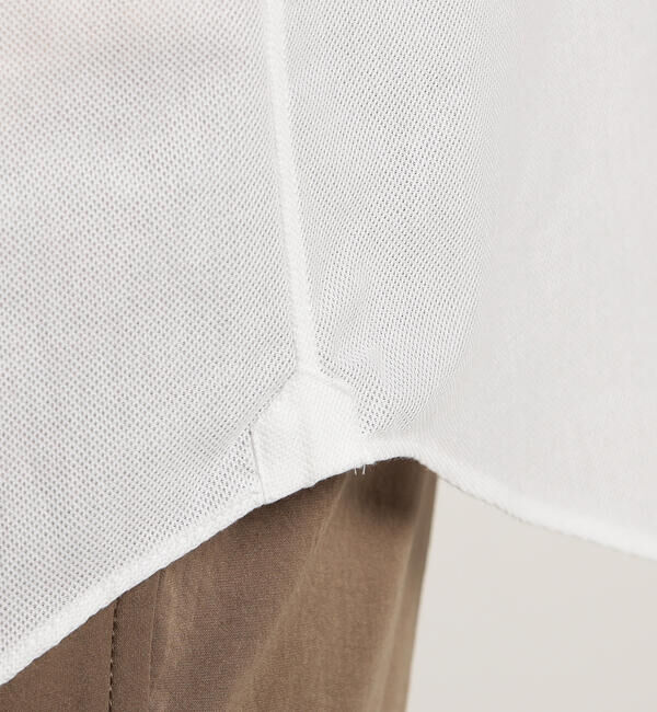 TOMORROWLAND MENS「コットンカラミ ループボタンダウンシャツ」|シャツ・ブラウス|