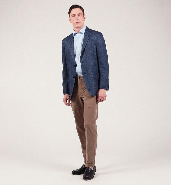 TOMORROWLAND MENS「コットンカラミ ループボタンダウンシャツ」|シャツ・ブラウス|