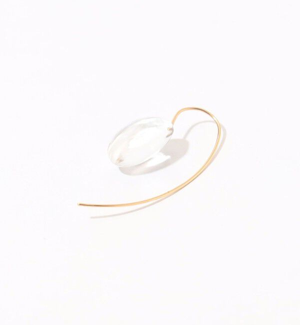 TOMORROWLAND GOODS「MOUNIR rock crystal オーバル ピアス」|ピアス|
