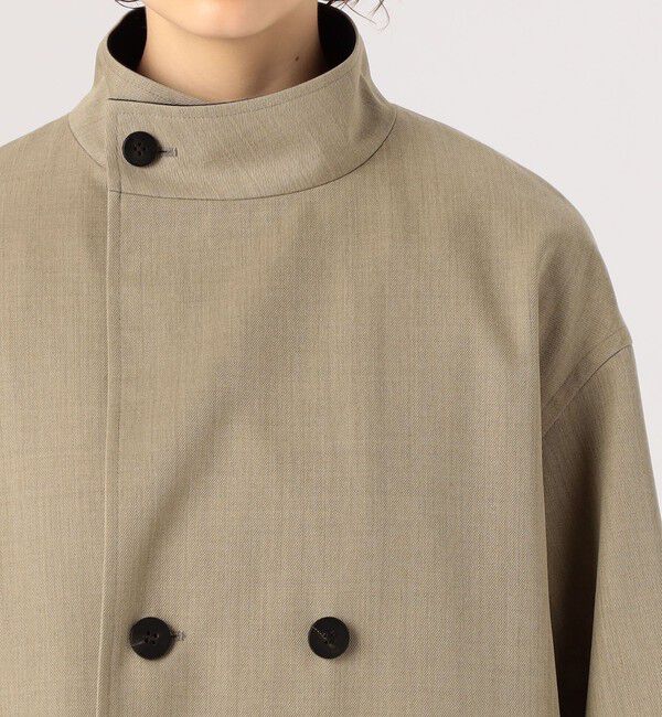GALERIE VIE「ウールギャバジンスタンドカラー トレンチコート」|ダッフルコート|
