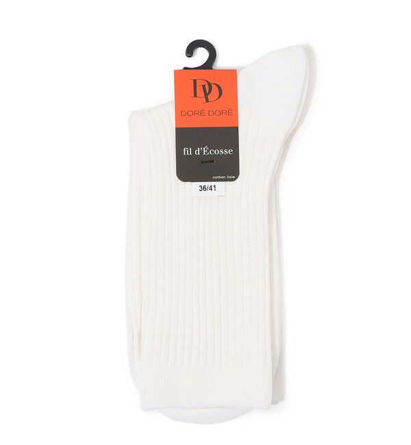 TOMORROWLAND GOODS「DORE DORE FIL DECOSE ソックス」|ソックス|11 ホワイト