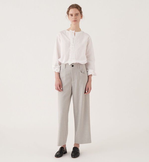 GALERIE VIE「ウールサキソニー セミワイドパンツ」|その他|
