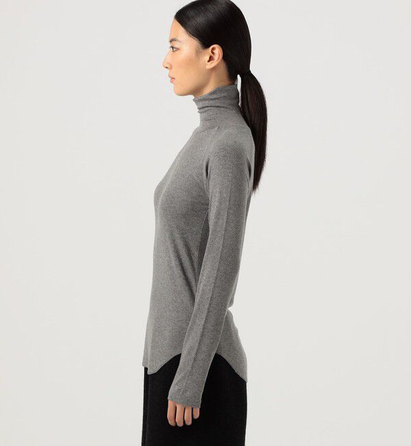 GALERIE VIE「レーヨンカシミヤジャージー ハイネックプルオーバー」|Tシャツ・カットソー|