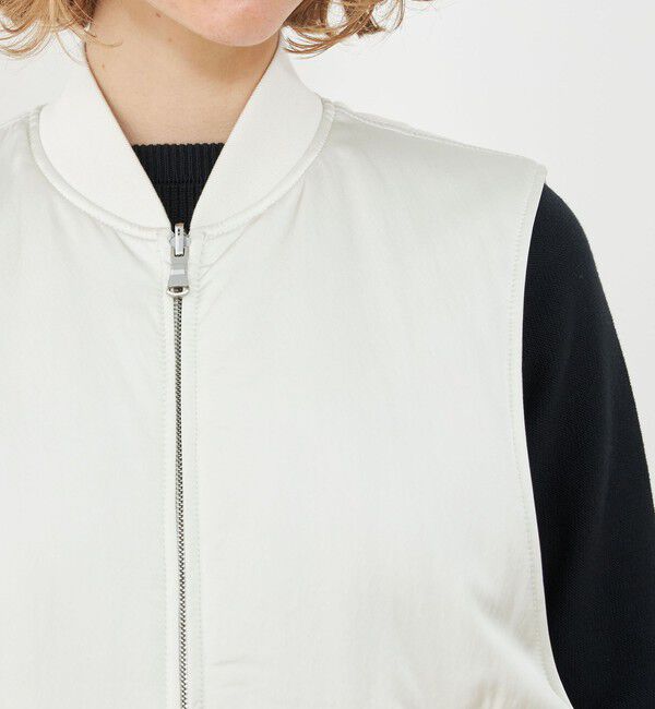 GALERIE VIE「パディングサテン フライトベスト」|ダウンベスト・ベスト|