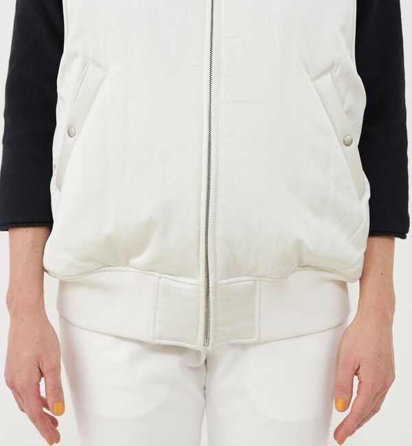 GALERIE VIE「パディングサテン フライトベスト」|ダウンベスト・ベスト|