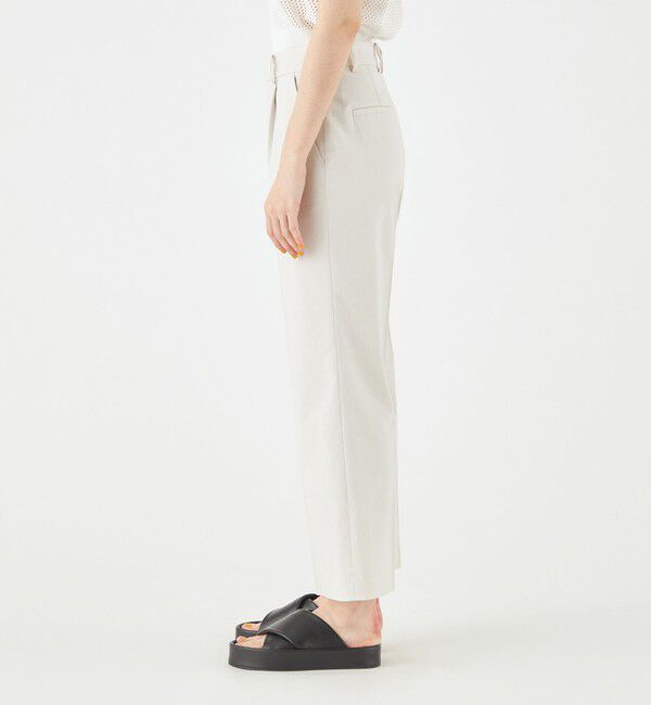 MACPHEE「ナチュラルスラブストレッチ セミフレアパンツ」|スラックス|