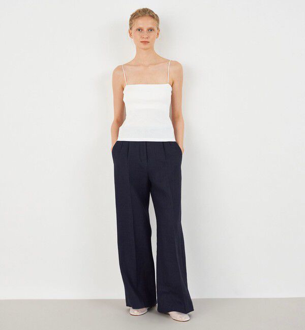 DES PRES「ベーシックサーキュラーリブ カップインキャミソール」|キャミソール|