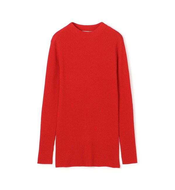 GALERIE VIE「プルミエールウールリブ ビルドネックプルオーバー」|ニット・セーター|35 レッド