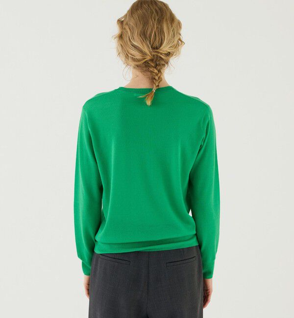 GALERIE VIE「 ウーステッドカシミヤ クルーネックプルオーバー」|ニット・セーター|