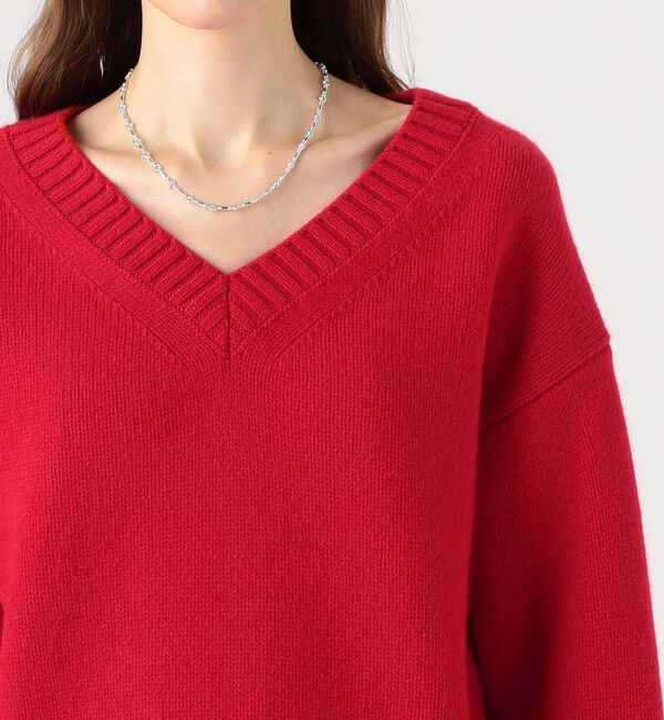 MACPHEE「ラムカシミヤ Vネックプルオーバー」|ニット・セーター|
