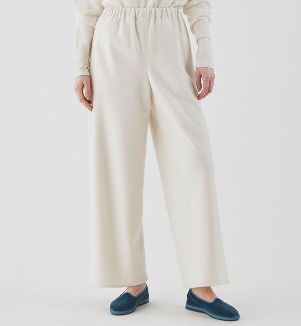 GALERIE VIE「ホワイトフランネル イージーワイドパンツ」|その他|
