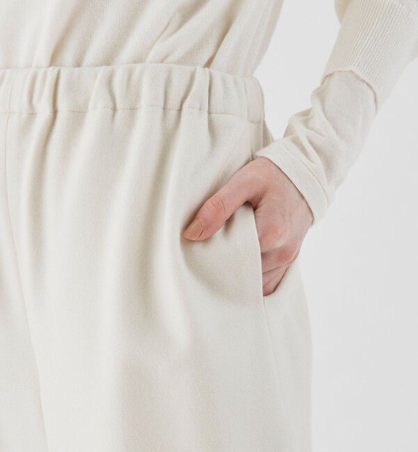 GALERIE VIE「ホワイトフランネル イージーワイドパンツ」|その他|