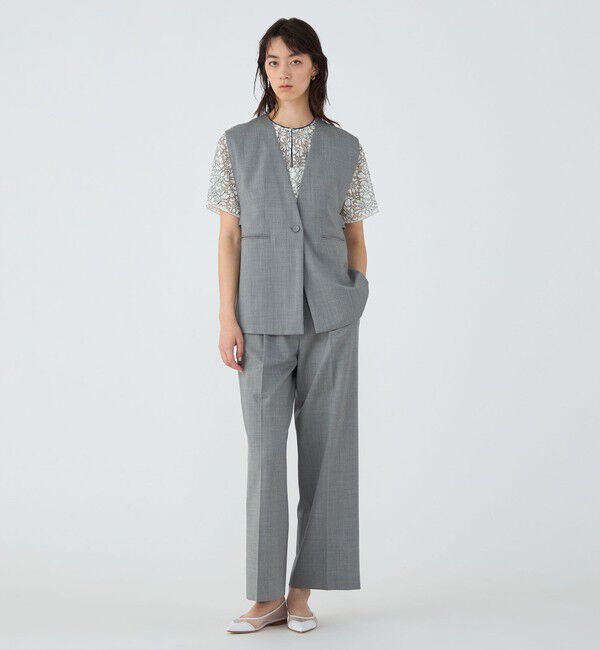 TOMORROWLAND collection「ファインウーステッドウール カラーレスジレ」|ベスト・ジレ|