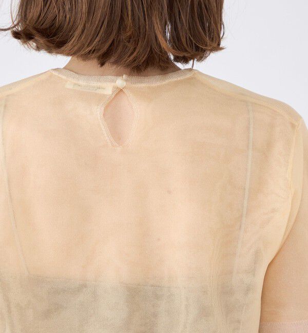 MACPHEE「シアーレイヤー クルーネックプルオーバー」|ニット・セーター|