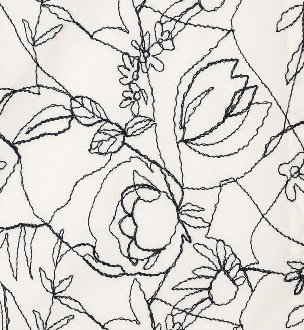 TOMORROWLAND collection「サンフラワーエンブロイダリーコンビ ボウタイブラウス」|シャツ・ブラウス|