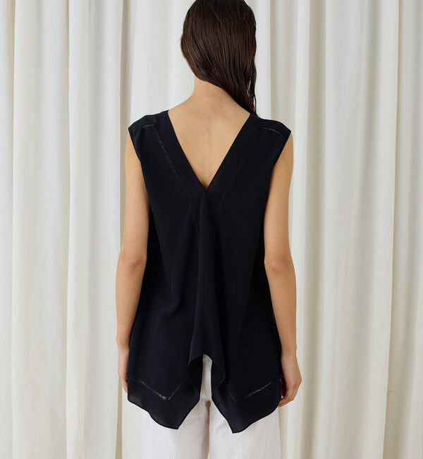 DES PRES「エッジンレース スカーフラインブラウス」|シャツ・ブラウス|