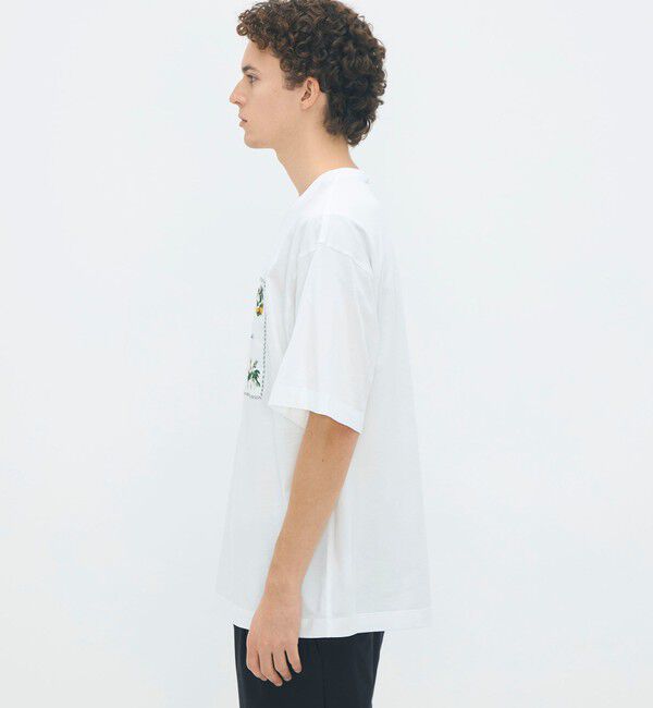 CABaN「CABaN スビンコットン GREEN SHOWERプリントTシャツ」|Tシャツ・カットソー|