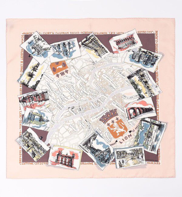 TOMORROWLAND GOODS「Atelier TOMORROWLAND CITY MAP シルクスカーフ」|バンダナ・スカーフ|