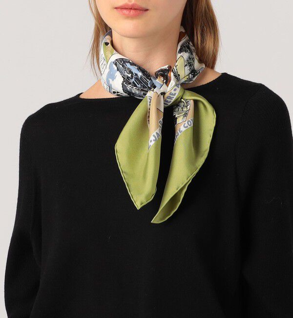 TOMORROWLAND GOODS「Atelier TOMORROWLAND CITY MAP シルクスカーフ」|バンダナ・スカーフ|