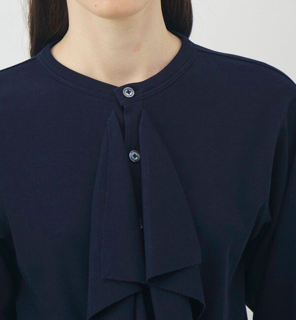 TOMORROWLAND GOODS「HAVERSACK コットンスムース フリルカーディガン」|カーディガン|