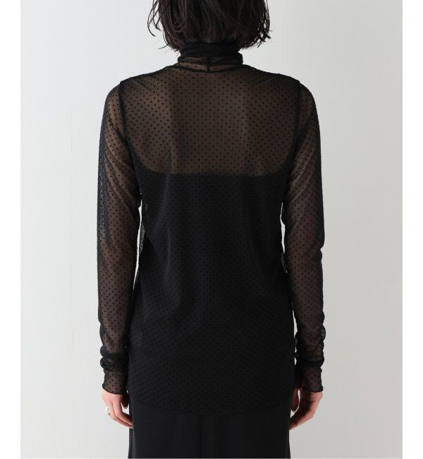 VERMEIL par iena「《追加》ドットフロッキーチュールプルオーバー」|Tシャツ・カットソー|