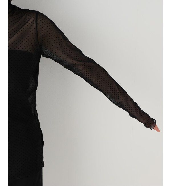 VERMEIL par iena「《追加》ドットフロッキーチュールプルオーバー」|Tシャツ・カットソー|