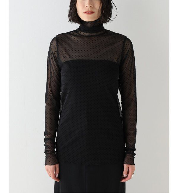 VERMEIL par iena「《追加》ドットフロッキーチュールプルオーバー」|Tシャツ・カットソー|