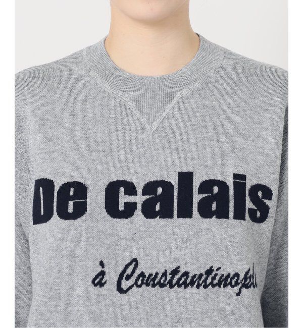 VERMEIL par iena「スウェットライクロゴニット」|ニット・セーター|