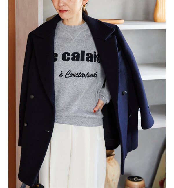 VERMEIL par iena「スウェットライクロゴニット」|ニット・セーター|