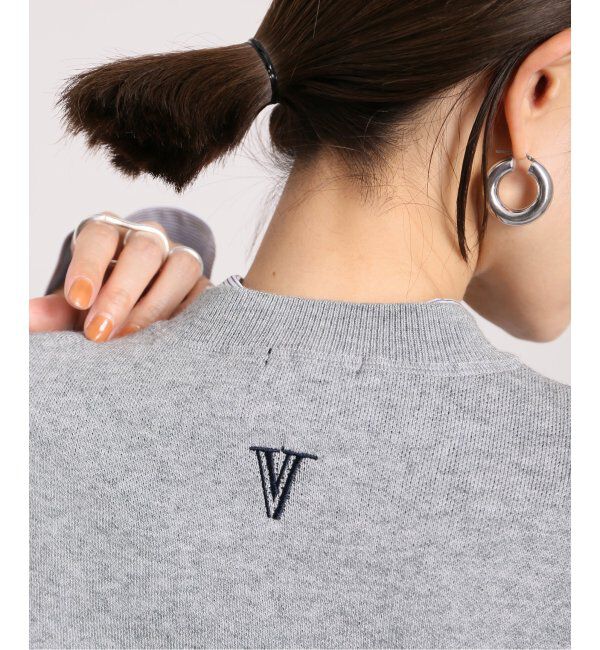 VERMEIL par iena「スウェットライクロゴニット」|ニット・セーター|