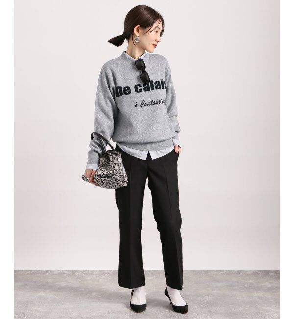 VERMEIL par iena「スウェットライクロゴニット」|ニット・セーター|