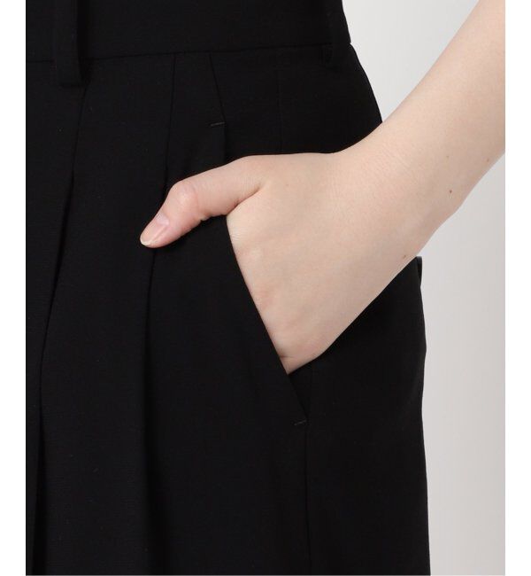 IENA「《追加2》TA/PL ジョーゼットタックワイドパンツ」|スラックス|