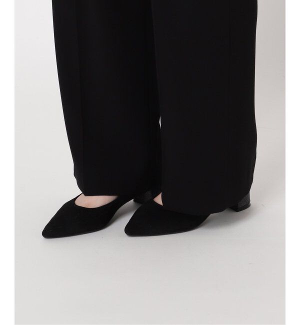 IENA「《追加2》TA/PL ジョーゼットタックワイドパンツ」|スラックス|