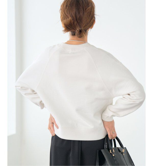 IENA「《追加4》コットン裏毛クロップドプルオーバー」|スウェット・ジャージ|