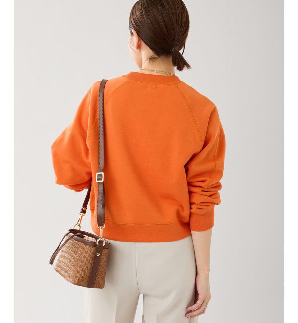 IENA「《追加4》コットン裏毛クロップドプルオーバー」|スウェット・ジャージ|